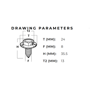0117 Metal screw M8