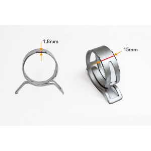 0308 Opaska sprężynowa szara 36-44mm